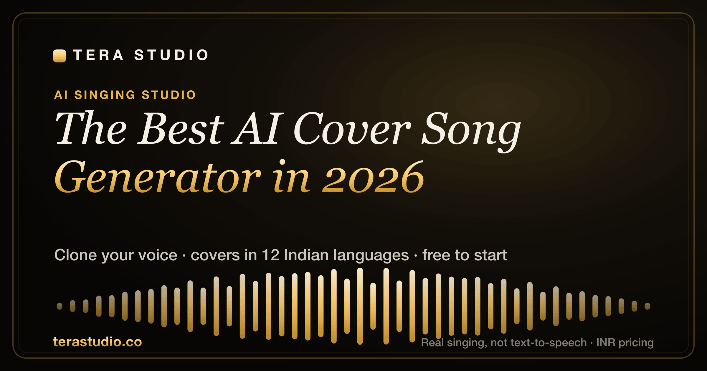 The Best AI Cover Song Generator in 2026 (How to Pick One) — Tera Studio