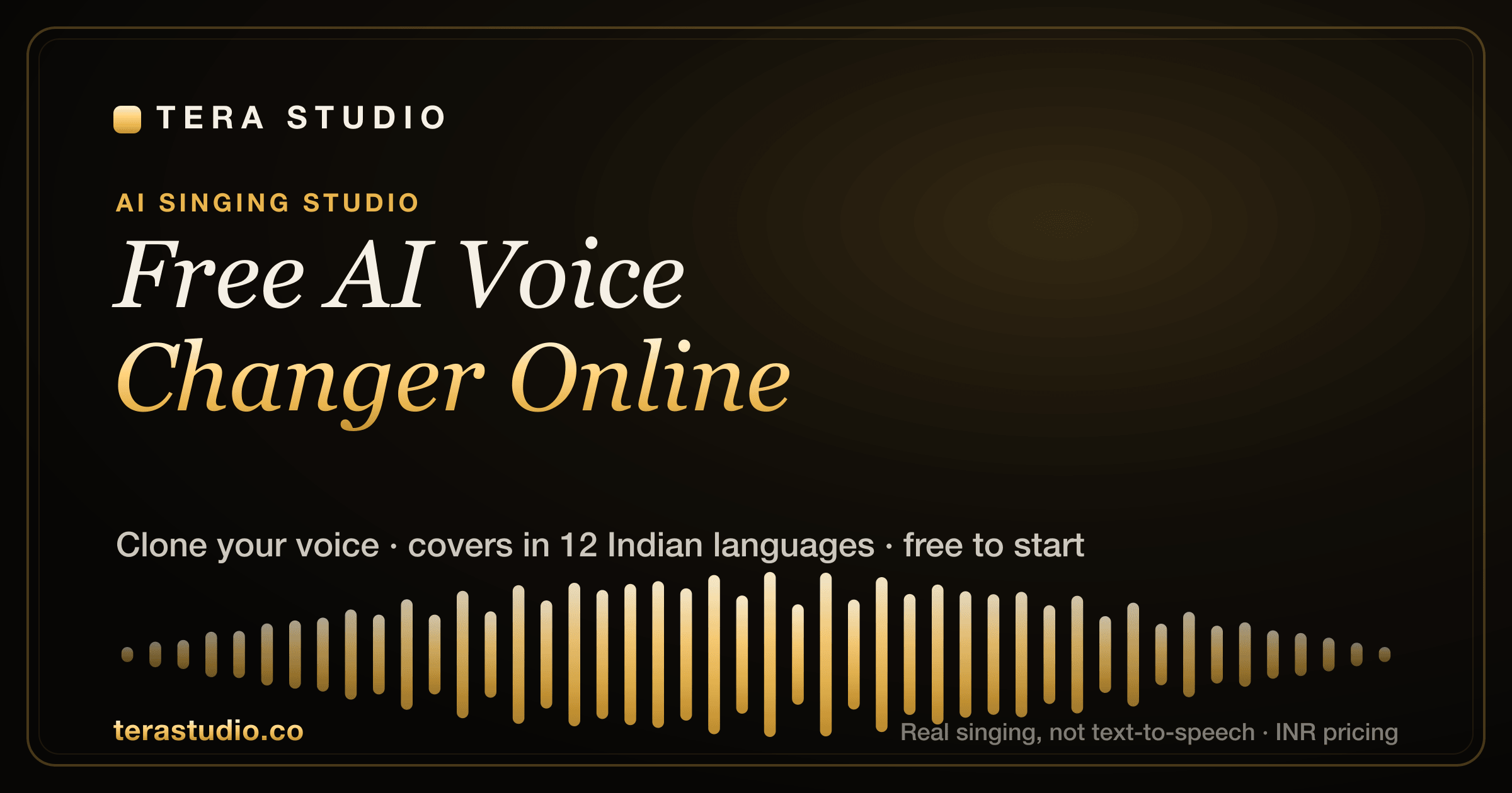 Free AI Voice Changer Online (for Singing & Covers, 2026) — Tera Studio