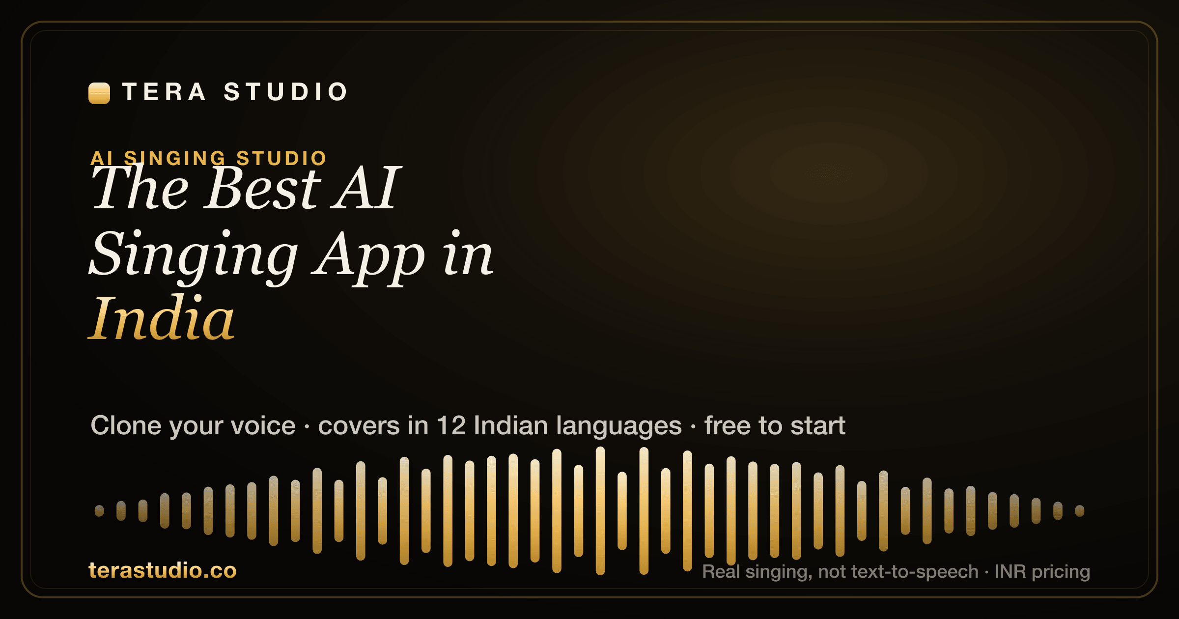 The Best AI Singing App in India (2026) — Tera Studio