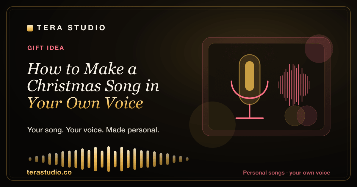 How to Make a Christmas Song in Your Own Voice — Tera Studio