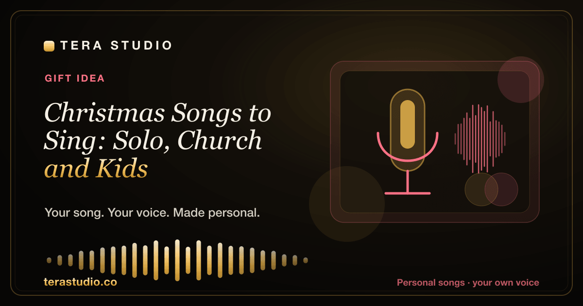 Christmas Songs to Sing: Solo, Church and Kids — Tera Studio