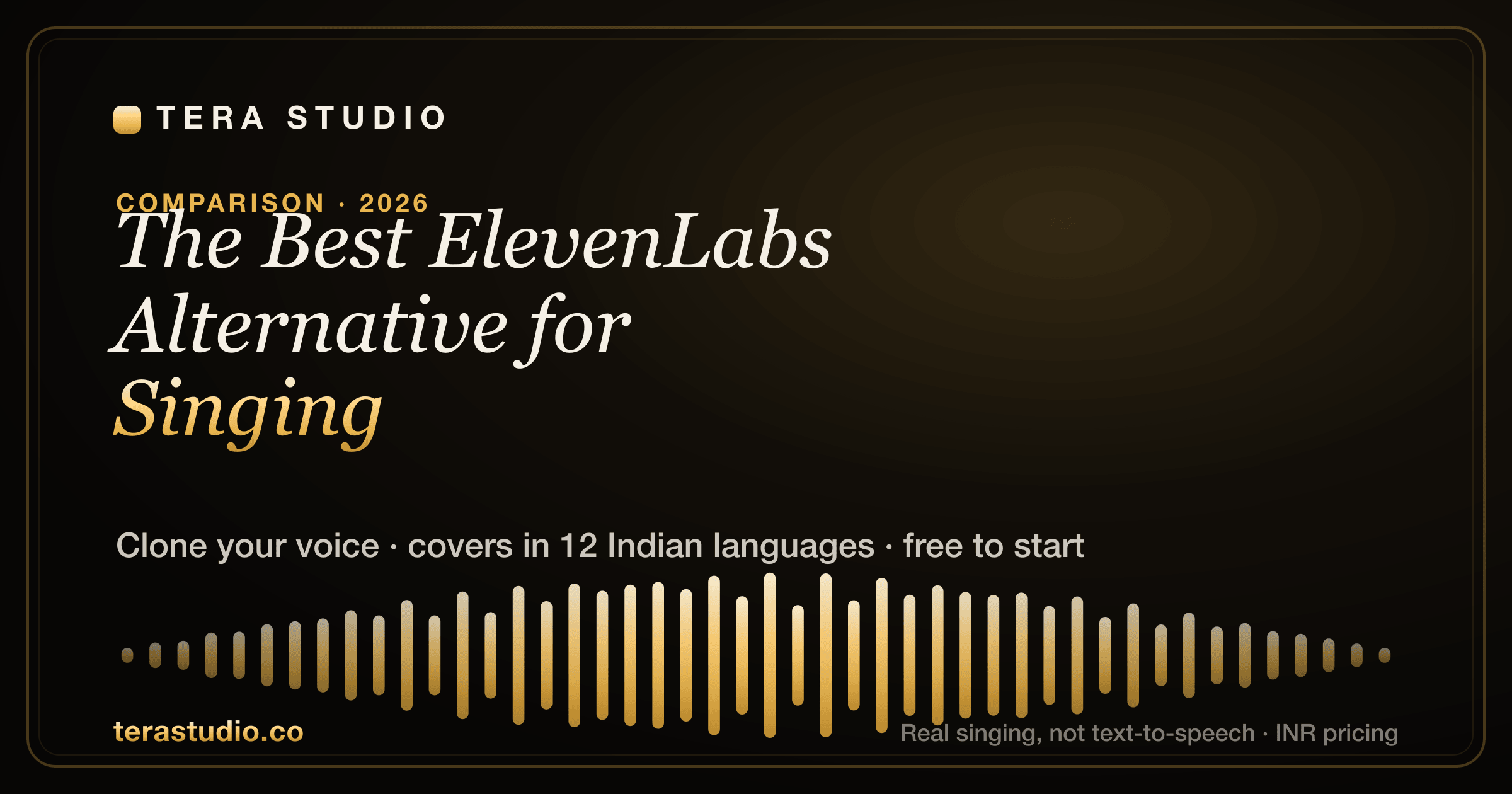 The Best ElevenLabs Alternative for Singing (2026) — Tera Studio