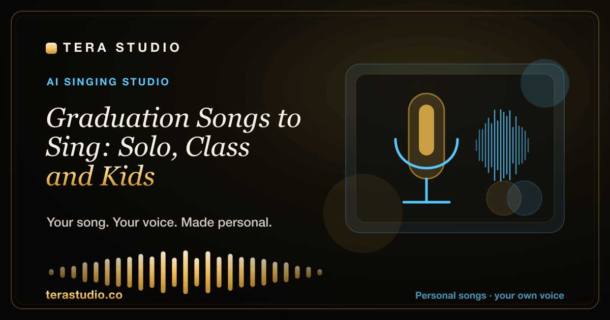 Graduation Songs to Sing: Solo, Class and Kids — Tera Studio
