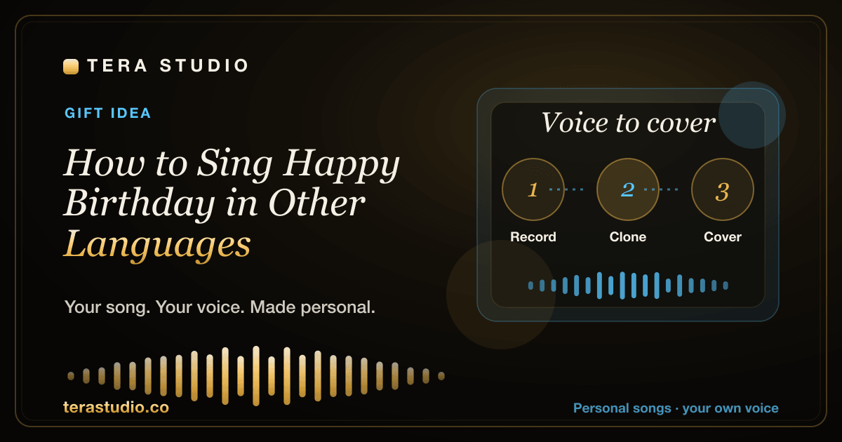 How to Sing Happy Birthday in Other Languages — Tera Studio