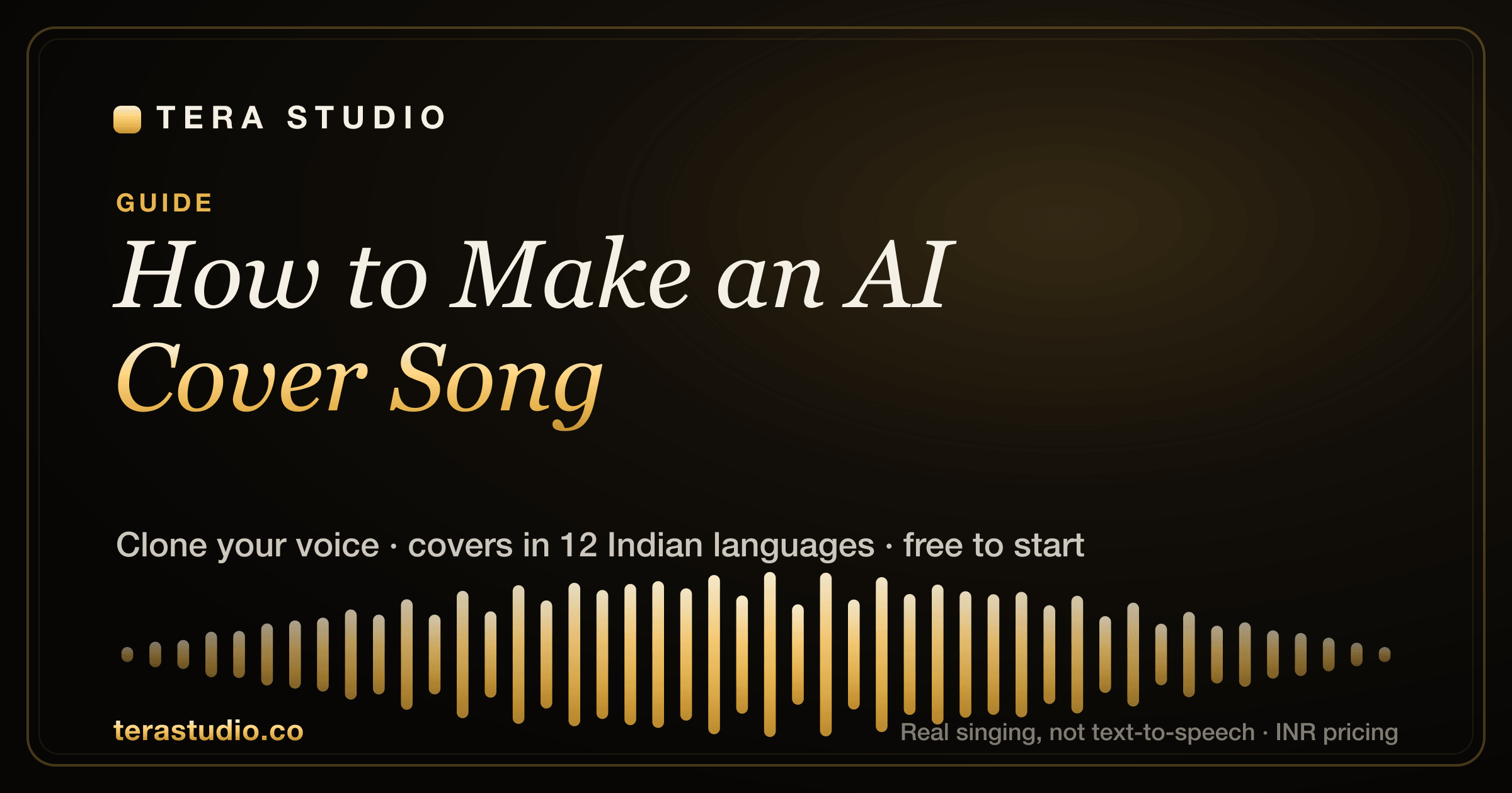 How to Make an AI Cover Song (2026 Step-by-Step Guide) — Tera Studio
