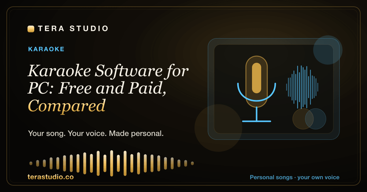 Karaoke Software for PC: Free and Paid, Compared — Tera Studio