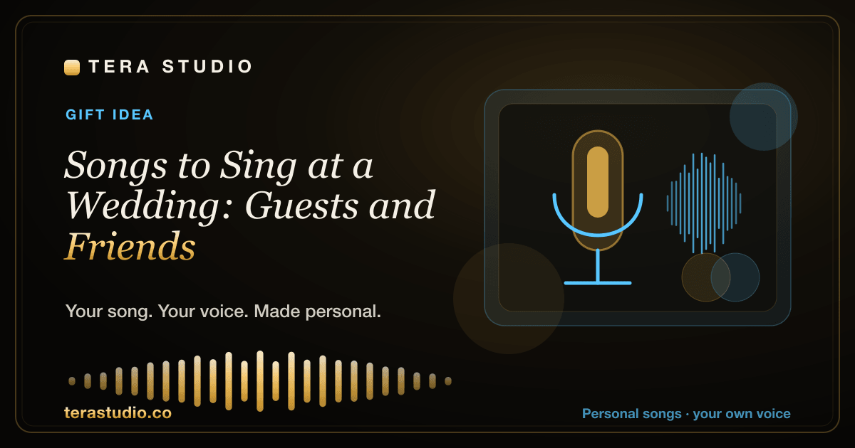 Songs to Sing at a Wedding: Guests and Friends — Tera Studio