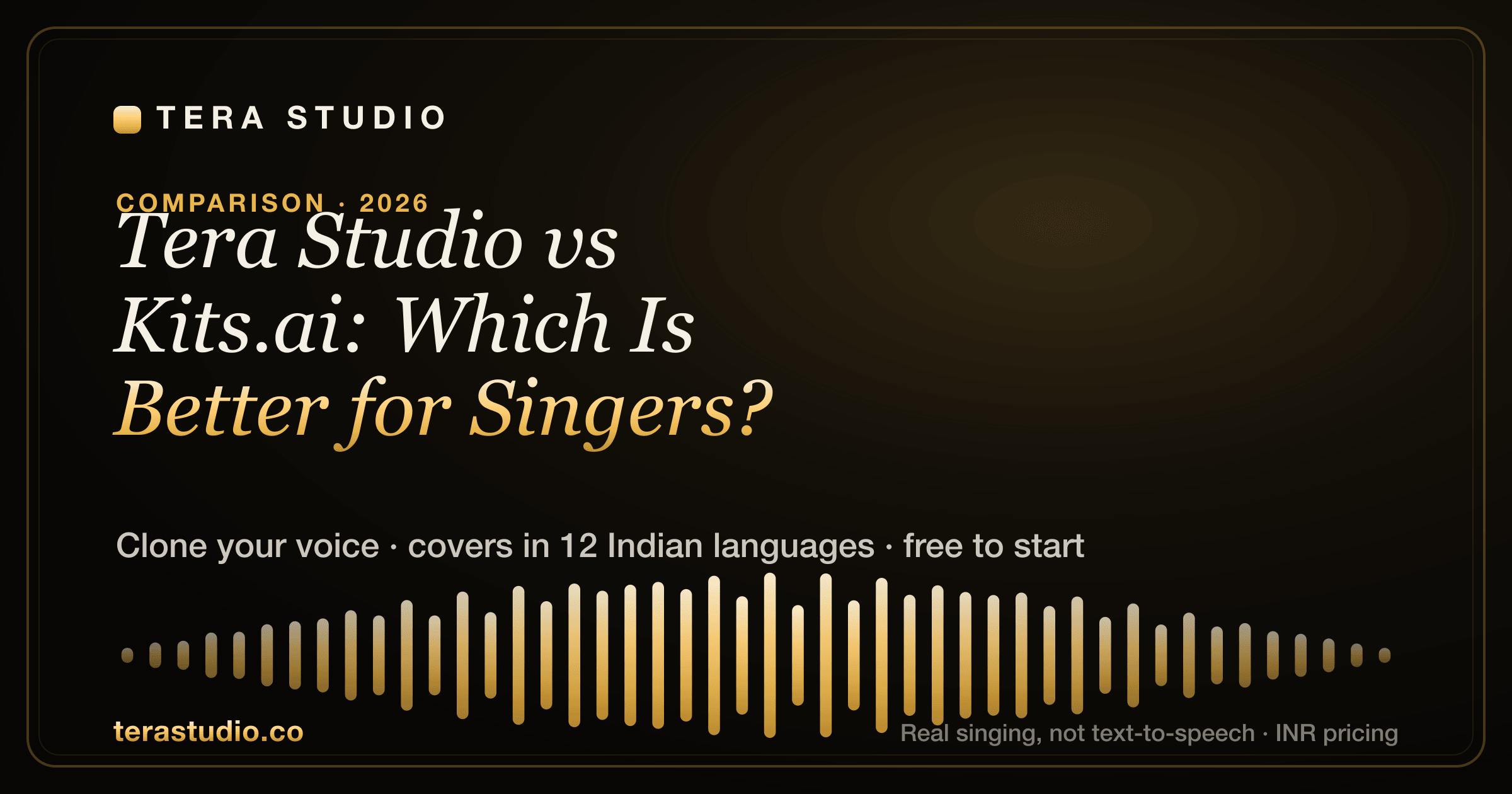 Tera Studio vs Kits.ai: Which Is Better for Singers? (2026) — Tera Studio