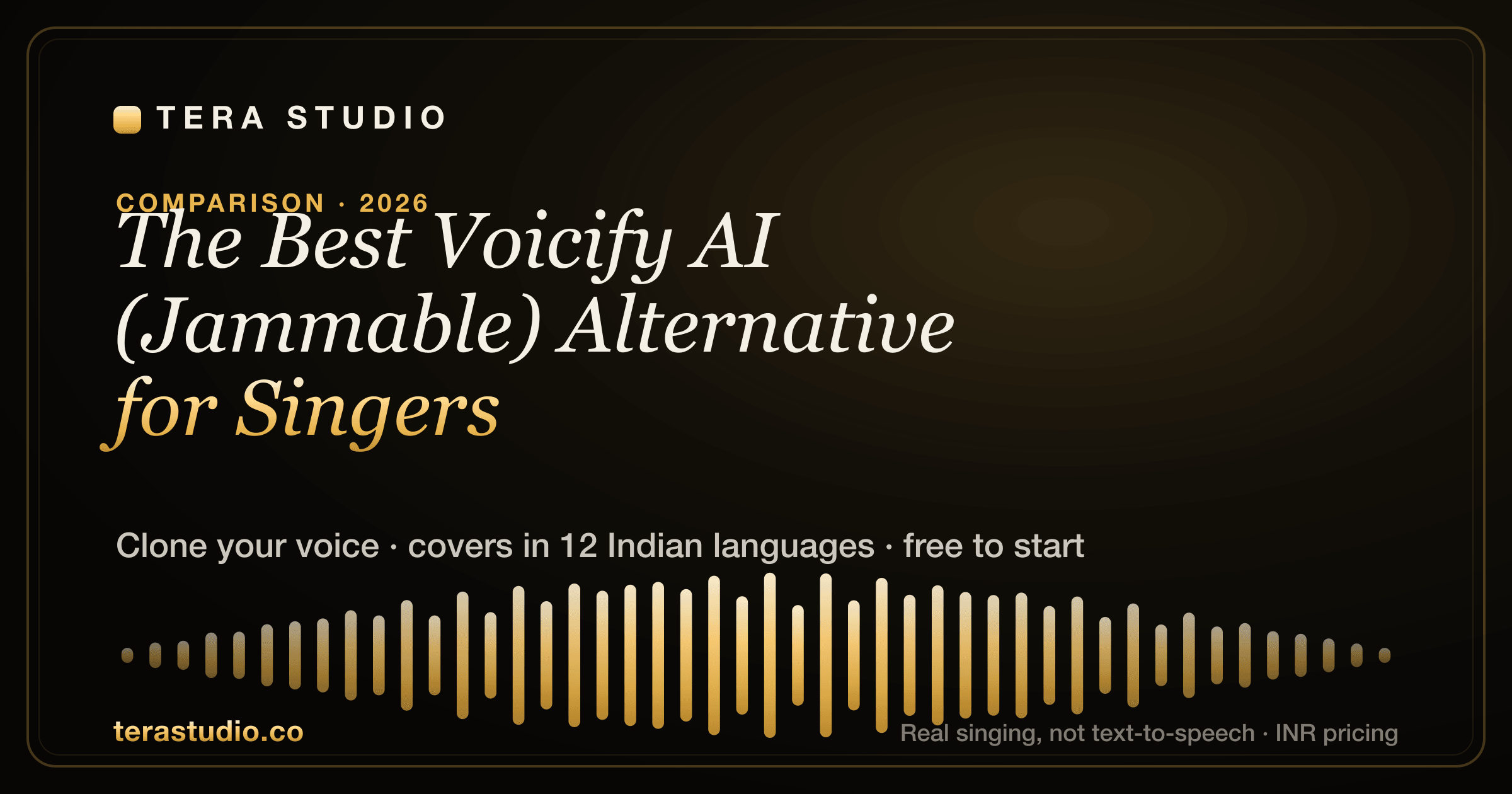 The Best Voicify AI (Jammable) Alternative for Singers (2026) — Tera Studio