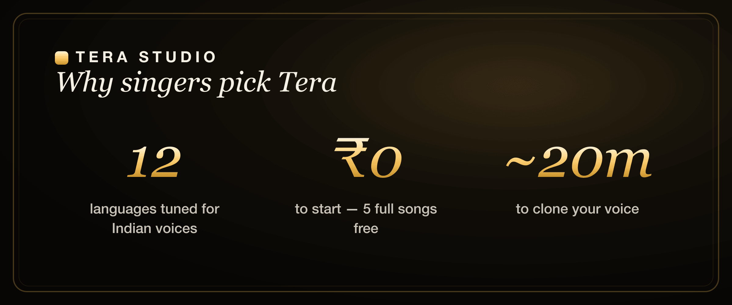 Tera Studio vs Voicify AI Jammable singing voice cloning comparison statistics for Indian creators